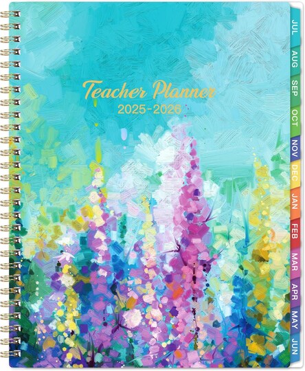 2025-2026 Teacher Planner - Teacher Lesson Planner 2025-2026 - Oil Painting